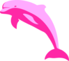 Pink Dolphin Clip Art